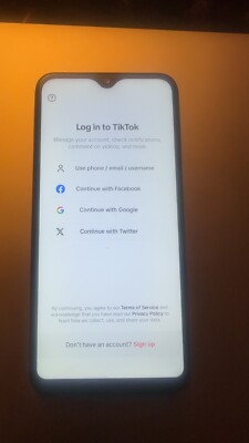 Phone With TikTok On It 