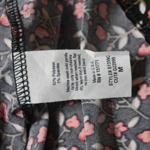 Gilli Mini Swing Skirt Womens M Black Dainty Floral Printed Flexible Summer - Picture 9 of 12