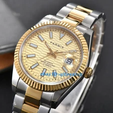 39mm New Arrival Parnis Gold Dial Men's Watch Miyota 8215 Automatic wristwatch