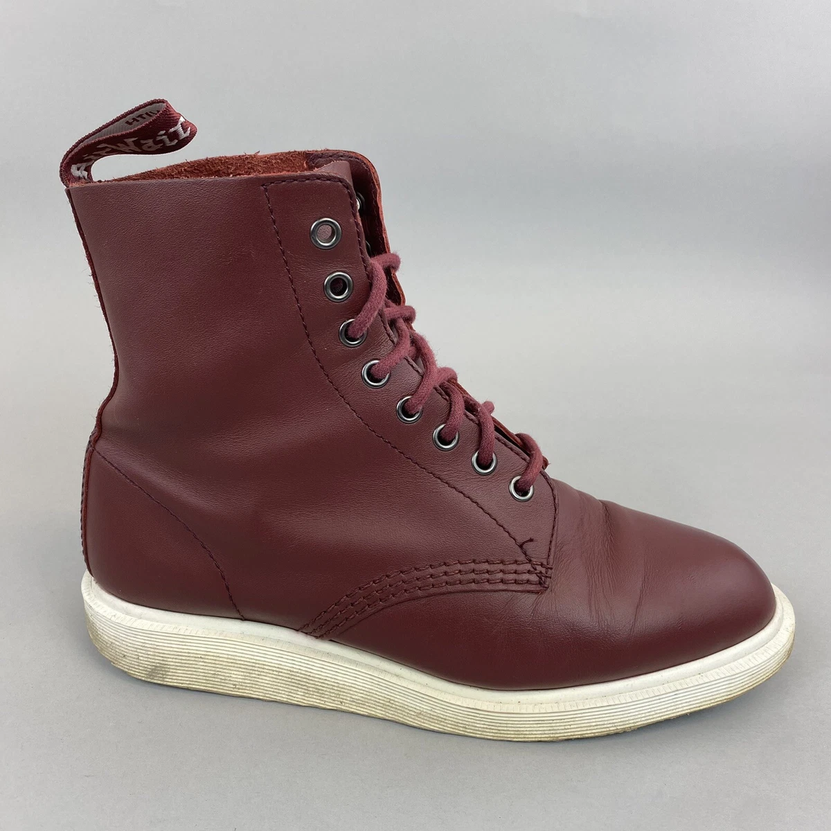 Dr Martens Whiton 8 Hole Burgundy Leather Chukka Desert Men