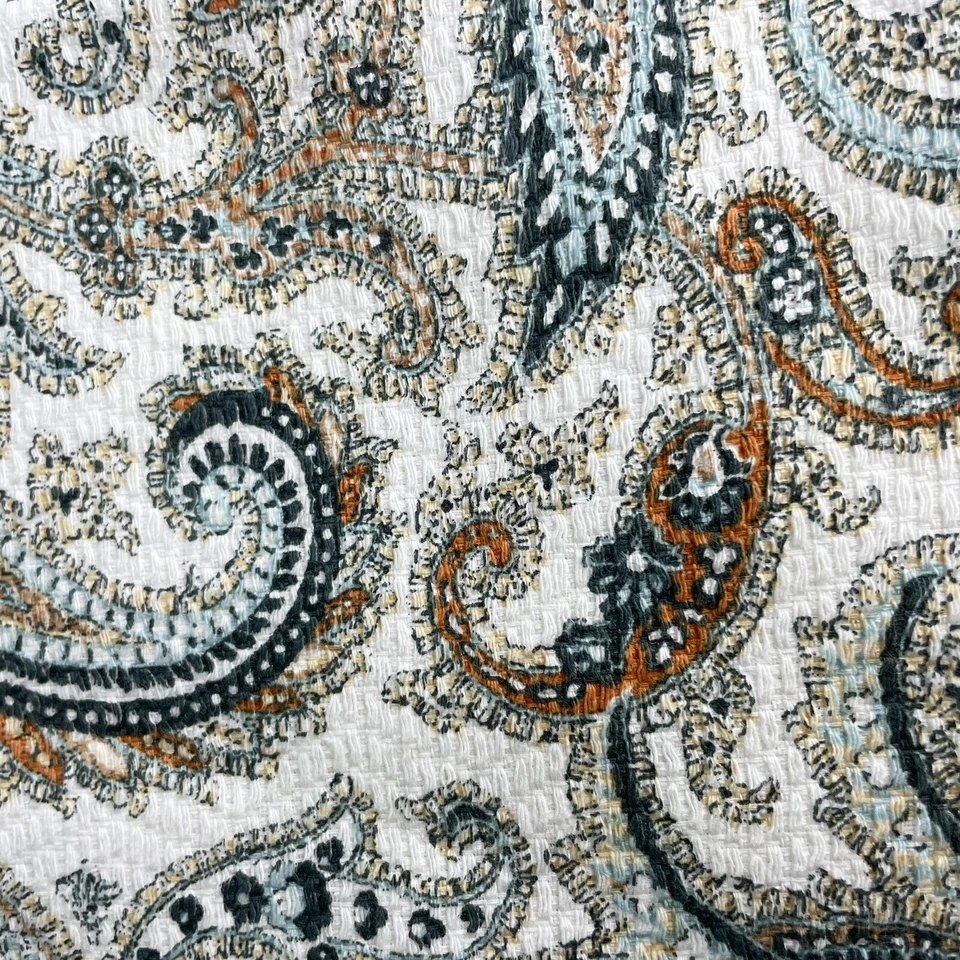 Juego de 3 toallas de cocina Ralph Lauren Delphi Paisley Rust verde azulado oscuro 100 % algodón Foto 2 de 4