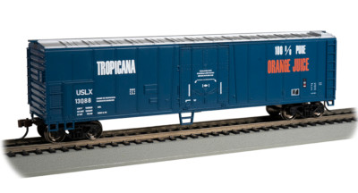 Bachmann 17910 HO Scale 50' Steel Reefer Tropicana USLX - Blue | eBay