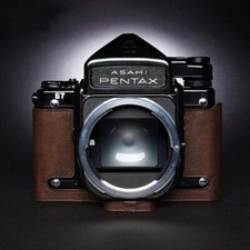Handmade Genuine Leather Camera Cover Half Case Bag For Pentax 67 6X7