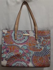 Trina Turk Beach Shoulder Bag For Women Pink Floral ~ Used 