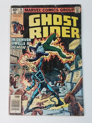 GHOST RIDER 36 Marvel Comics NEWSSTAND DON PERLIN Bronze Age 1979 reader copy