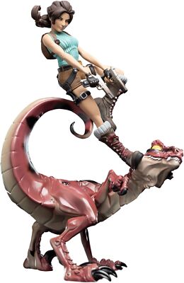 Weta Workshop 88-50-03937 Tomb Raider Lara Croft & Raptor Model From Japan