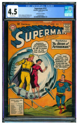 1958 DC SUPERMAN #1  & #121 CGC 4.5 1 OF 1 1ST SUPERMAN IN THE PHILIPPINES RARE