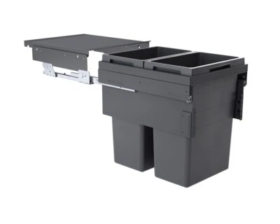 Hailo Abfallsammler 2fach Euro-Cargo 45cm Auszug Einbau Mülltrennsystem 3619731 - Bild 1 von 4