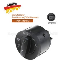Lichtschalter Schalter Licht Nebelscheinwerfer Auto passend für Golf Plus Neu