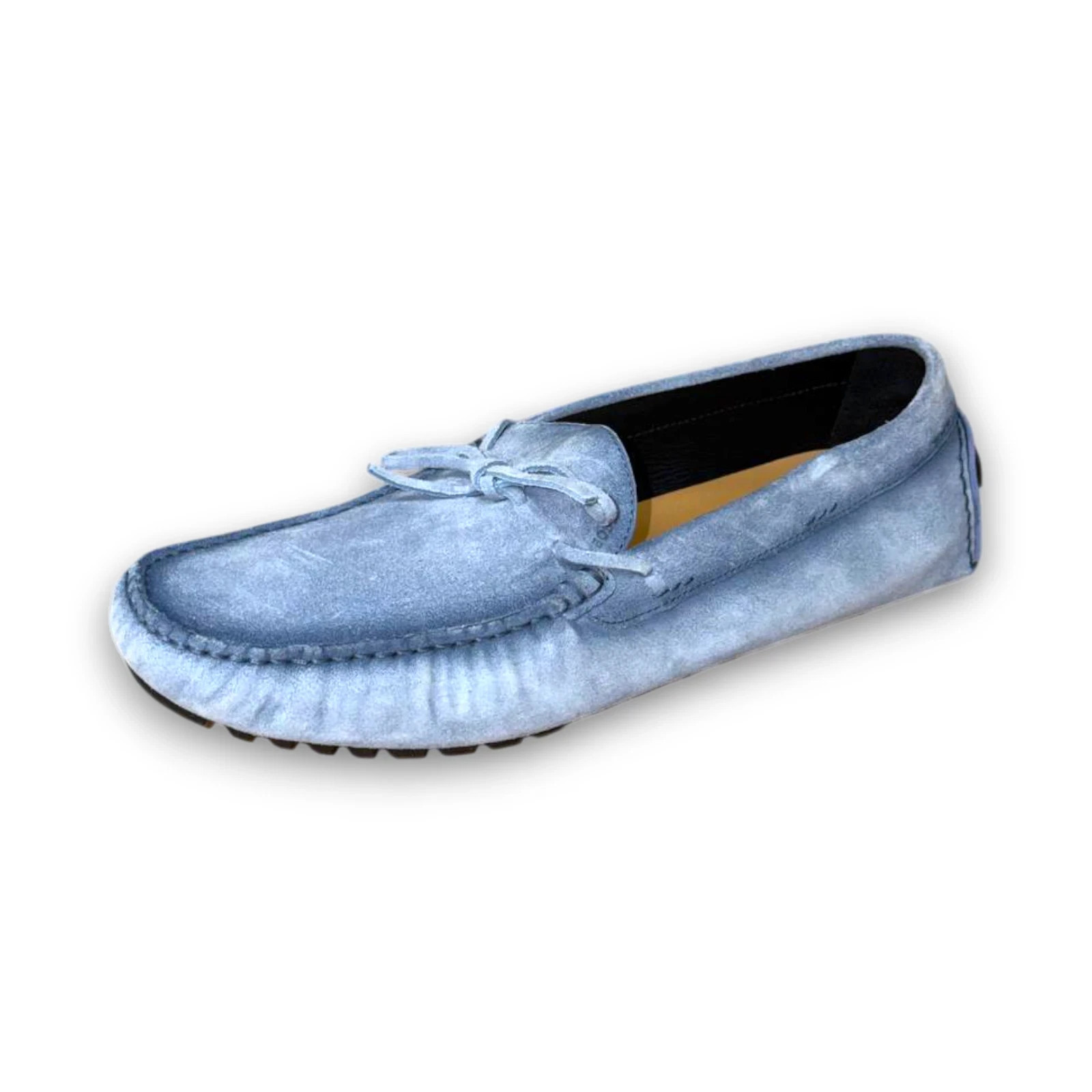 BOSS Driver Moccasin Mens Blue Genuine Leather Loafers US 7 EU 40 MSRP 299 25390₽