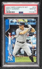 2020 Topps Wal-Mart Blue Border /299 Brett Gardner #614 PSA 10 GEM MT