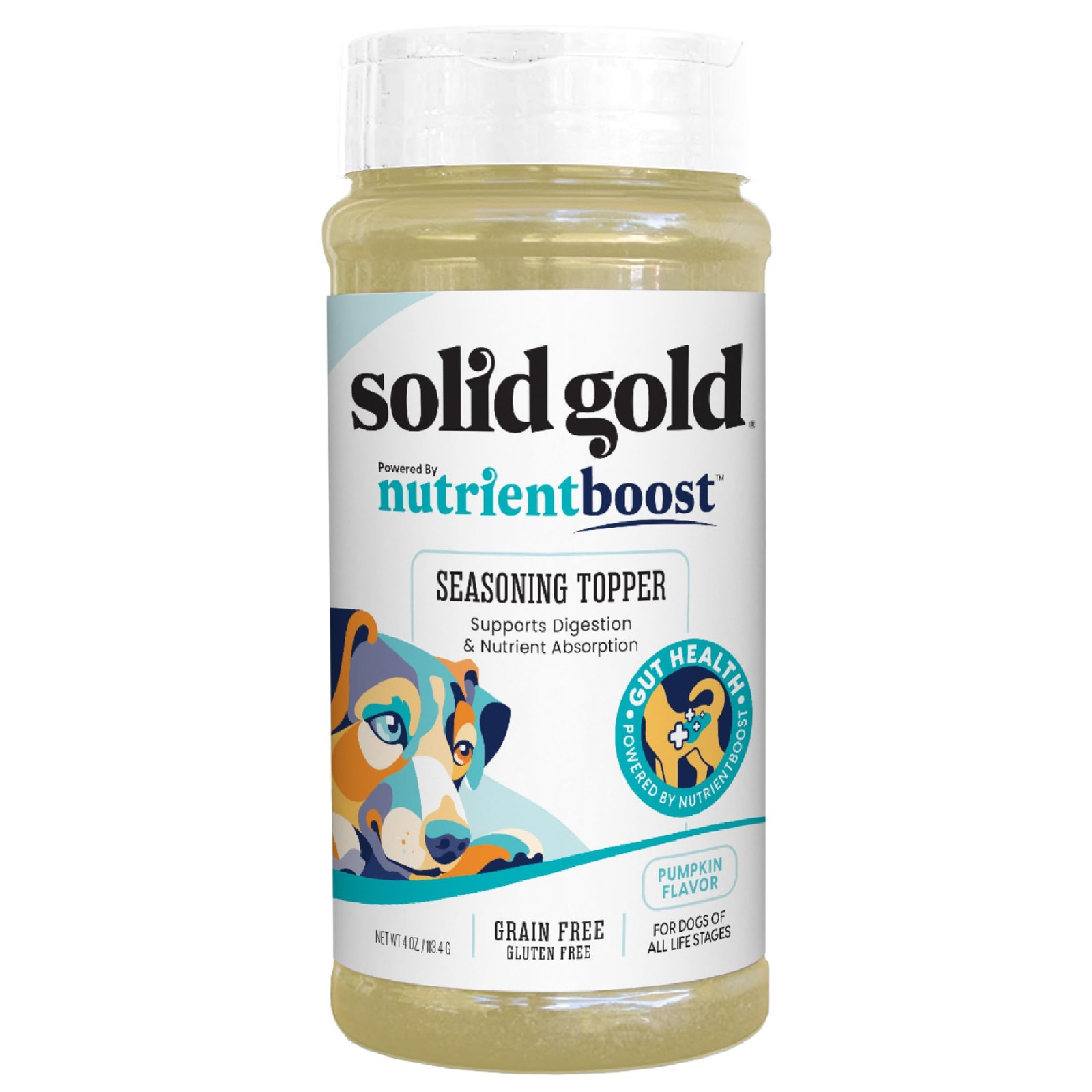 Solid Gold Nutrient Boost Topper Shaker for Dogs - 4oz Powder 