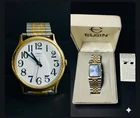 Vintage Watch Lot (2) - Timex Easy Reader & Elgin Diamond Accent - UNTESTED
