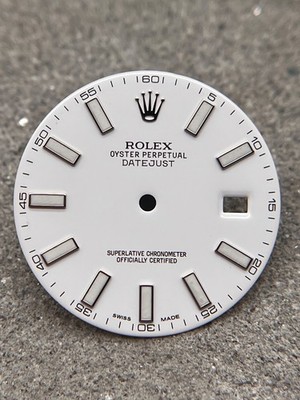 #1631 NEU ROLEX DATEJUST 2 WHITE STICK 40MM 116334 CAL. 3135 DIAL ZIFFERBLATT
