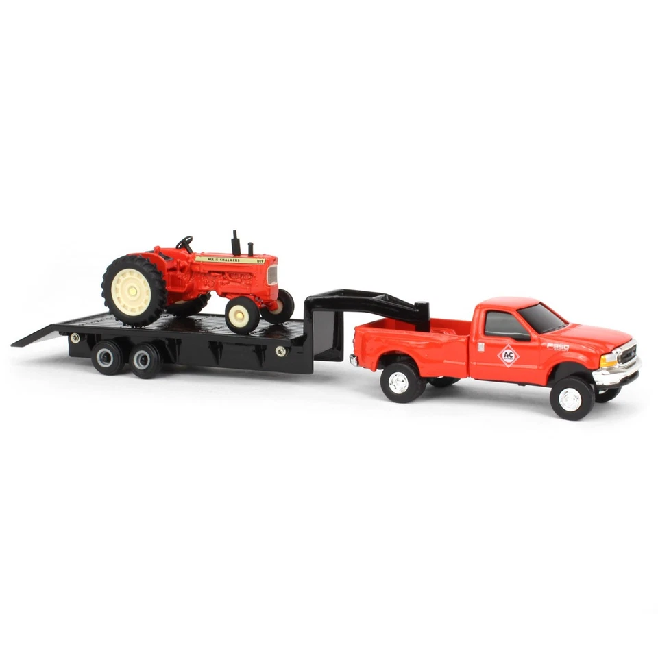 ERTL 1/64 Allis Chalmers D19 con Ford F-350 y remolque de quinta rueda 16443 Foto 2 de 4