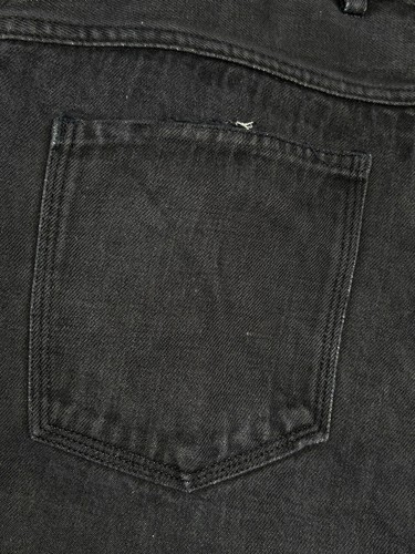 Friday E500 uomo Selvedge abbigliamento da lavoro canapa lino nero denim lavato jeans grezzo uomo - Foto 16 di 24
