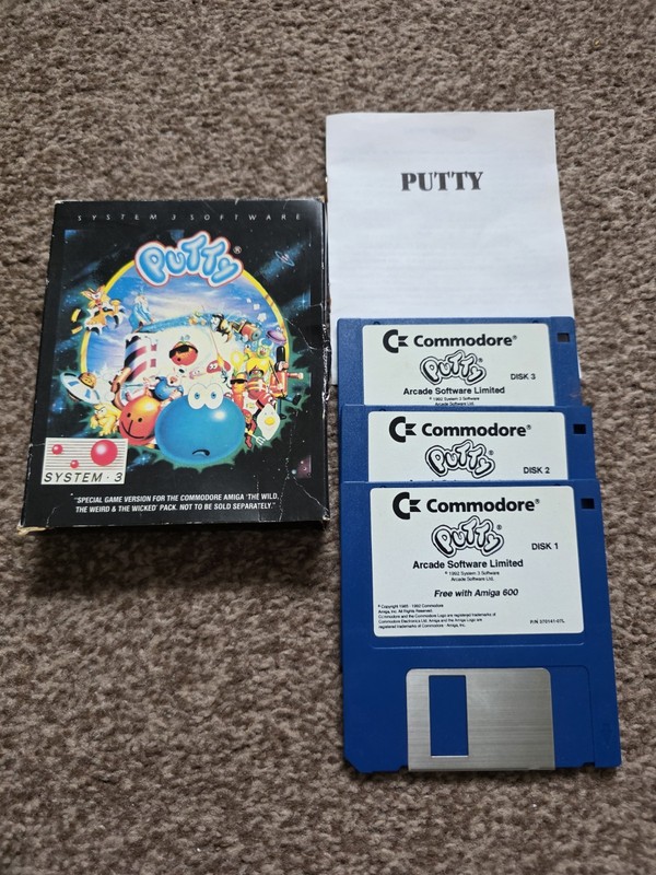 Putty  Commodore Amiga game tested see photos disk only