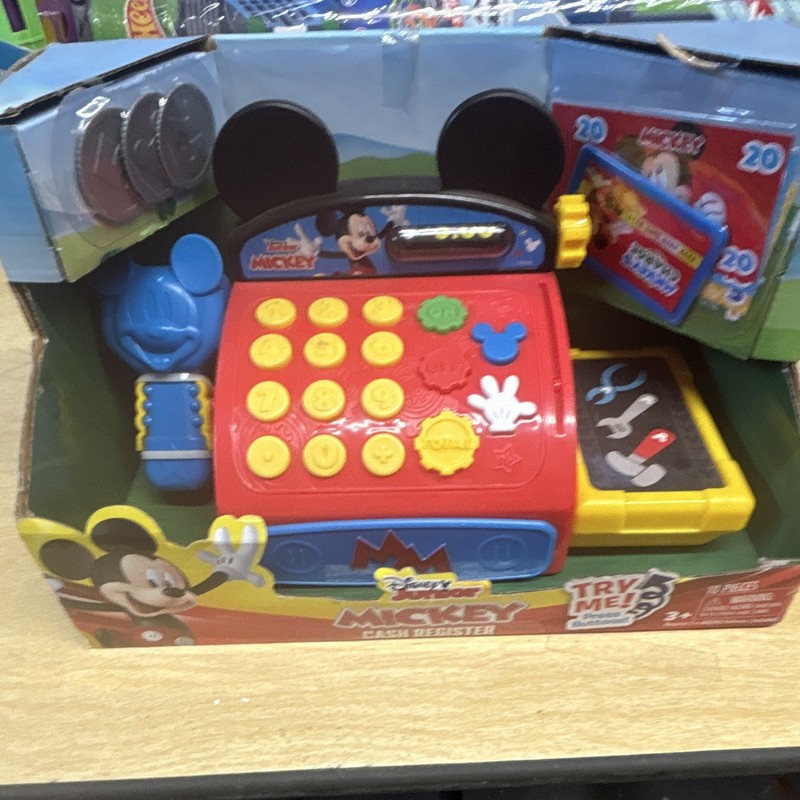 Disney Mickey Mouse & Friends Toy Cash Register with Play Money & Accessories
