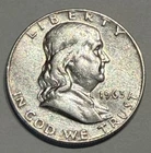1963 Franklin Half Dollar AU 90% Silver