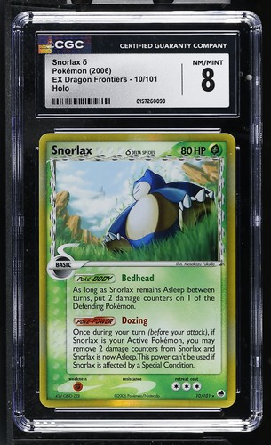 Snorlax δ graded CGC 8 for sale on eBay