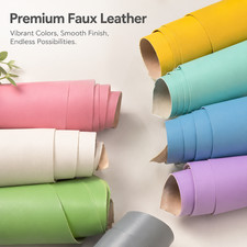 Colorful Vegetable Tanned Cowhide Leather Sheet DIY Craft Material 2mm Thick