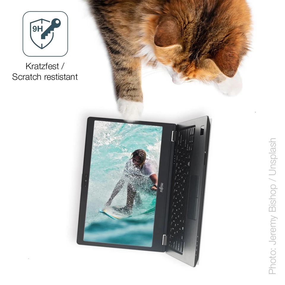 2x Screen Protector for Fujitsu Lifebook E756 15.6 matte Flexible Glass 9H dipos - Image 3 of 4