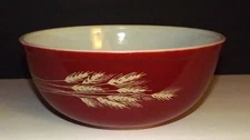 Vintage Pyrex Autumn Harvest Wheat Large 404 (4l)  Nesting Mixing Bowl