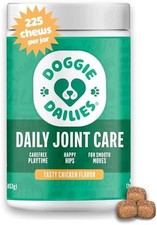Doggie Dailies Hip Joint Supplement Chews 225 Count