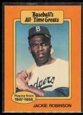 1987 Hygrade Baseball's All Time Greats Jackie Robinson #NNO