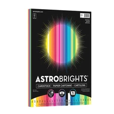 Astrobrights Spectrum Colored Cardstock 8.5x11 65lb 25-Color Assortment 75 Sheet
