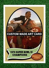 Kansas City Chiefs  Football Art Card Hank Stram Champs