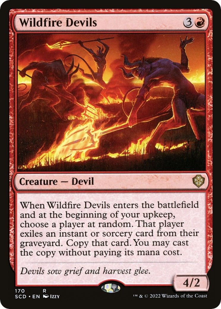 Wildfire Devils - SCD - 170 - NM -Starter Commander Decks