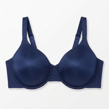 Vanity Fair Full Figure T shirt bra Navy Sz 44DD NWT
