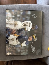 Freddy Peralta and William Contreras Milwaukee Brewers Signed 16x20