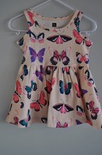 Tea Collection Dress Baby Girl size 6-9 Months Butterflies Summer Sundress