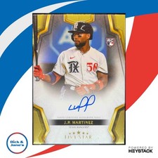 2024 Topps Five Star J.P. Martinez #FSA-JMA RC Auto Texas Rangers