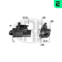 ERA Anlasser Starter 220331A 12V FüR Fiat Ducato Bus 120 Multijet 4X4 130 JTD 2