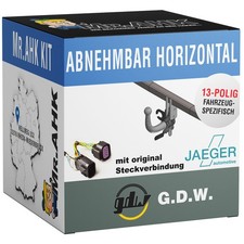 GDW Anhängerkupplung abnehmbar für Mercedes CLK Coupe C209 02-09 +13p spezifisch