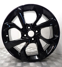REFURBISHED VAUXHALL CORSA E 16" BLACK  ALLOY WHEEL 13380635 (R-759)