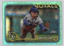 2024 Topps Chrome Logofractor Edition Aqua Refractor /199 Bobby Witt Jr #120