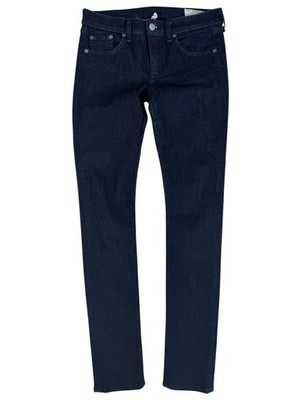 Rag & Bone Indigo Blue Dark Wash Low-Rise Skinny Denim Jeans Women's Size 27