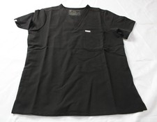 Figs Women's Catarina One-Pocket Short Sleeve Scrub Top CN6 Black Medium