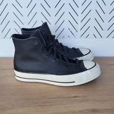 ⭐Converse Chuck 70 Hi Size 6 Men Shoes Black Leather Premium Sneakers A08637C