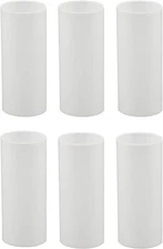 Creative Hobbies White Plastic Medium Base Chandelier Socket Candle Covers,... 