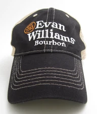 Men Evan Williams Bourbon Mesh Snapback Embroidered Adjustable Hat (C)