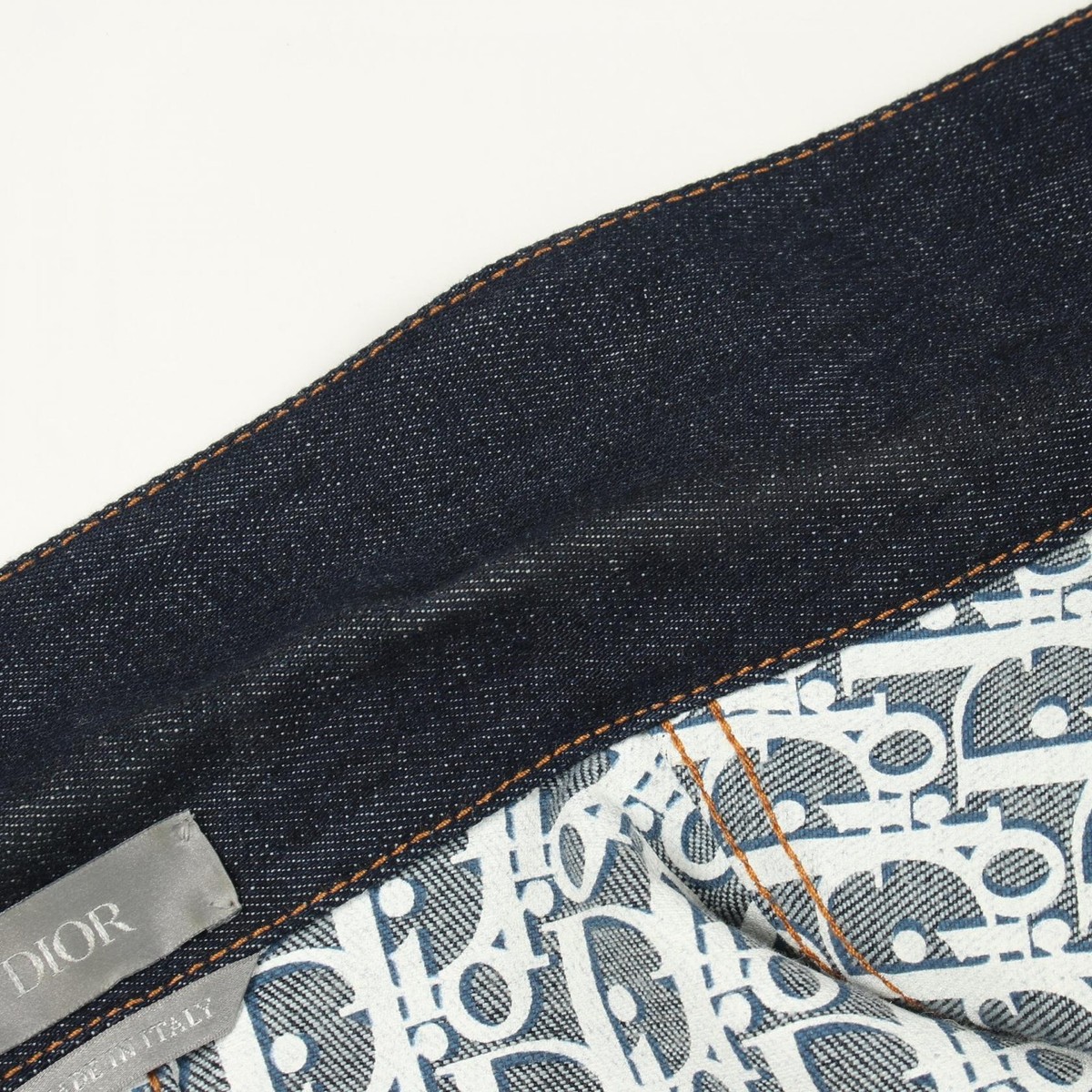 Christian Dior Oblique Denim shirt Jacket #44 blouson 033D490A226X