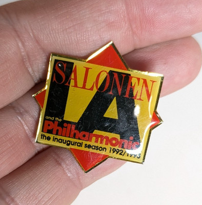 Esa-Pekka Salonen inaugural Los Angeles Philharmonic 92-93 COLLECTORS PIN