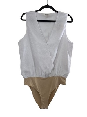 Prospect The Label Women's Bodysuit Doze Large White Tank Top
