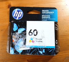 Genuine HP 60 tri-color ink cartridge NEW Expiration Date M 2022 Free Shipping
