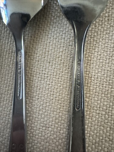 3 Piece International Silver Serenata Stainless Flatware Knife Fork Soup Spoon - Picture 3 of 4